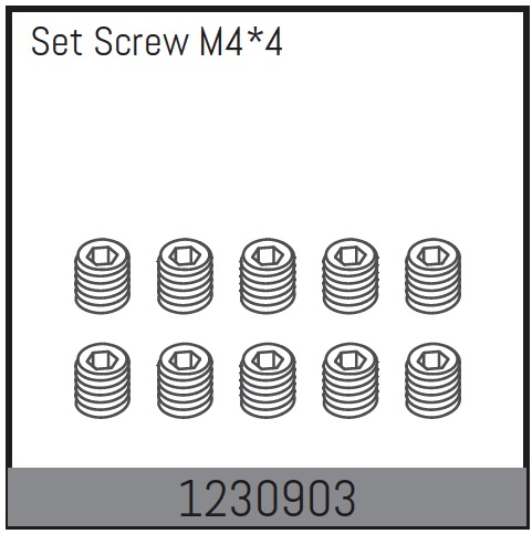 Absima M4*4 Madenschrauben (10 St.) 1230903