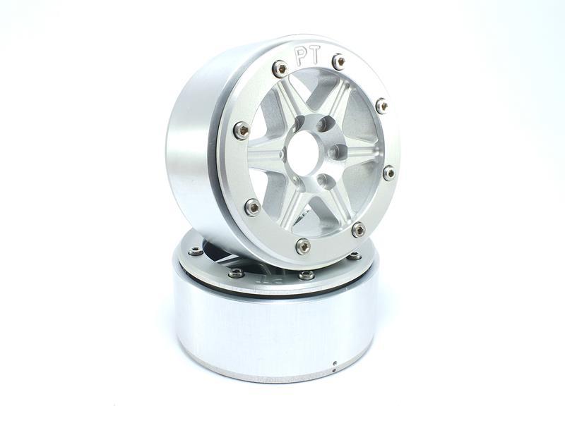 Metsafil Beadlock Wheels SIXSTAR silber/silber 1.9 (2 St.) ohne Radnabe MT5010SS