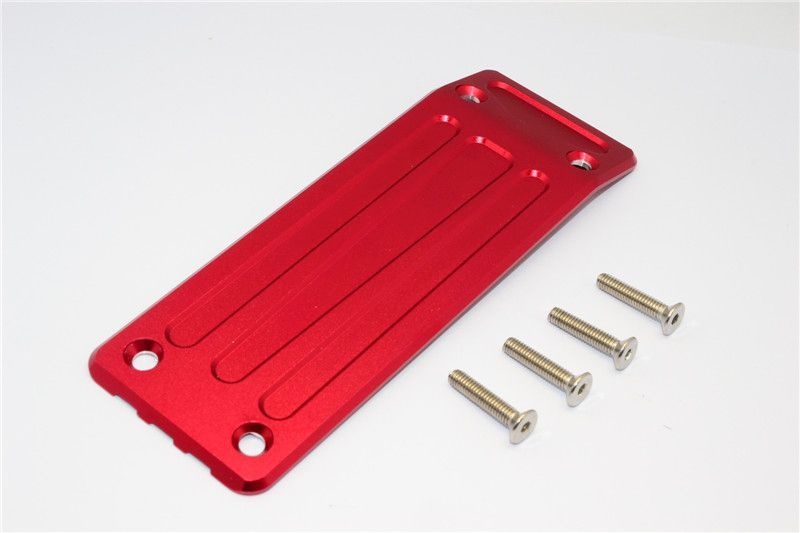 GPM Alu Unterschutzplatte hinten rot Traxxas X-MAXX