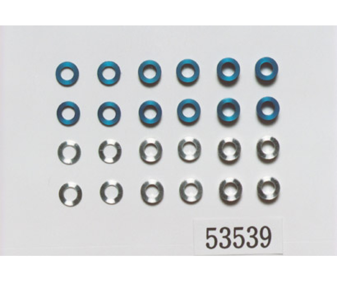 Tamiya 53539 Aluminum Buchsen-Set 5,5/3mm blau/silber 300053539