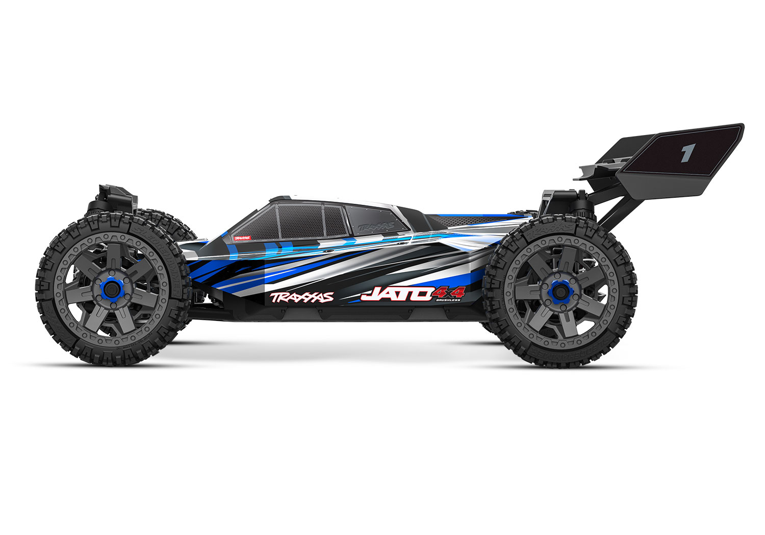 Traxxas JATO 4x4 BL-2S Brushless Buggy blau HD-Teile ARTR 90154-4 - Abbildung 3