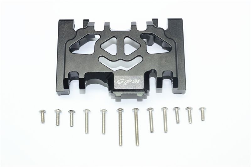 GPM Alu Getriebeabdeckung mitte unten schwarz Traxxas Traxxas4 & 6