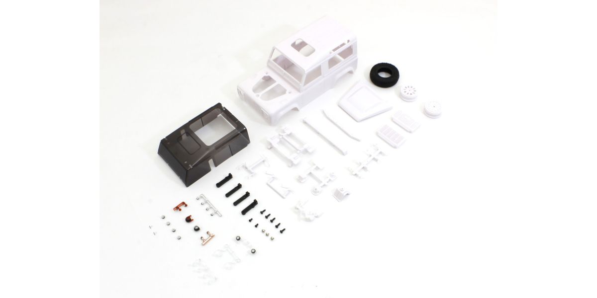 Kyosho Karosserie Land Rover Defender 90 Mini-Z 4X4 MX01 (Ohne Lackierung) MXN06 - Abbildung 1