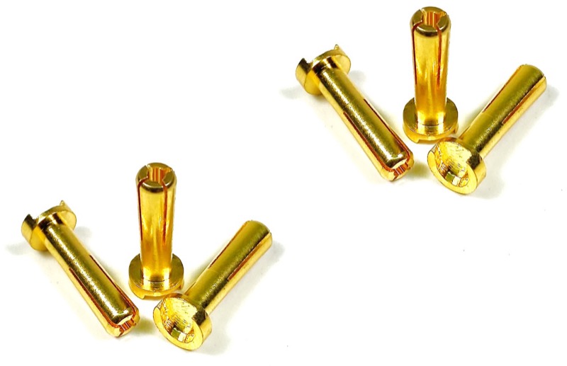 Absima 4mm Goldstecker (6 St.) 3040016
