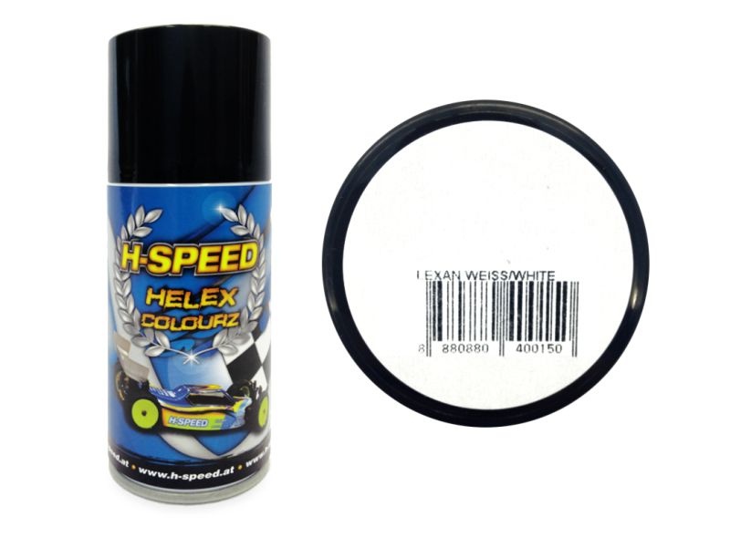 H-SPEED Lexan Spray Farbe Helex Colourz weiß 150ml HSPS001