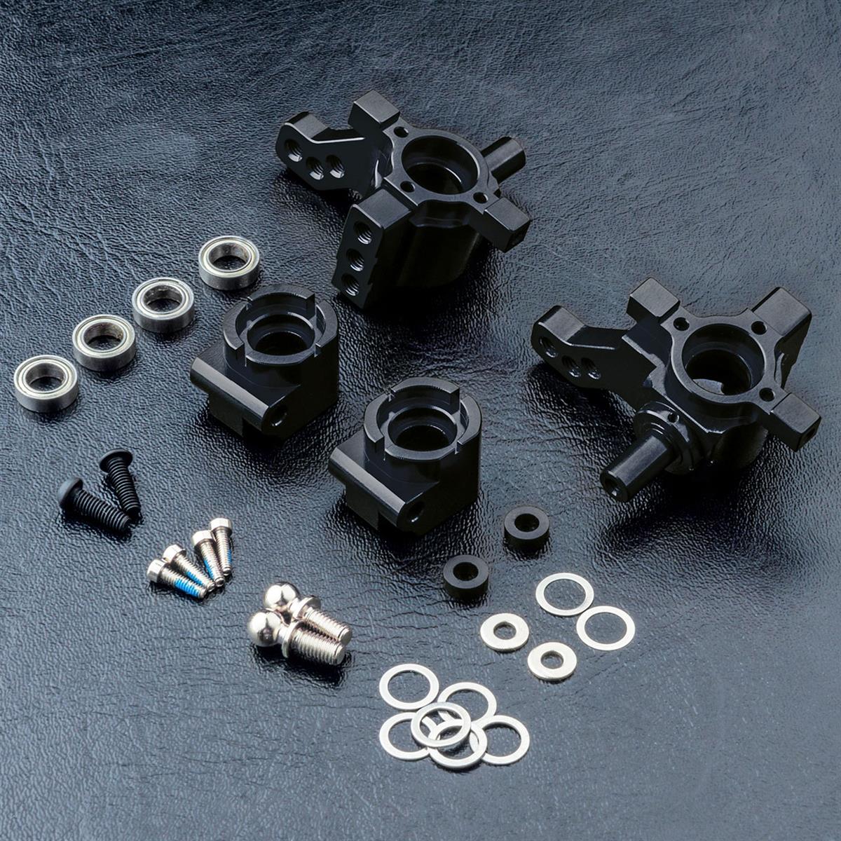 MST MB Alum. Rear upright set (black) 210620BK
