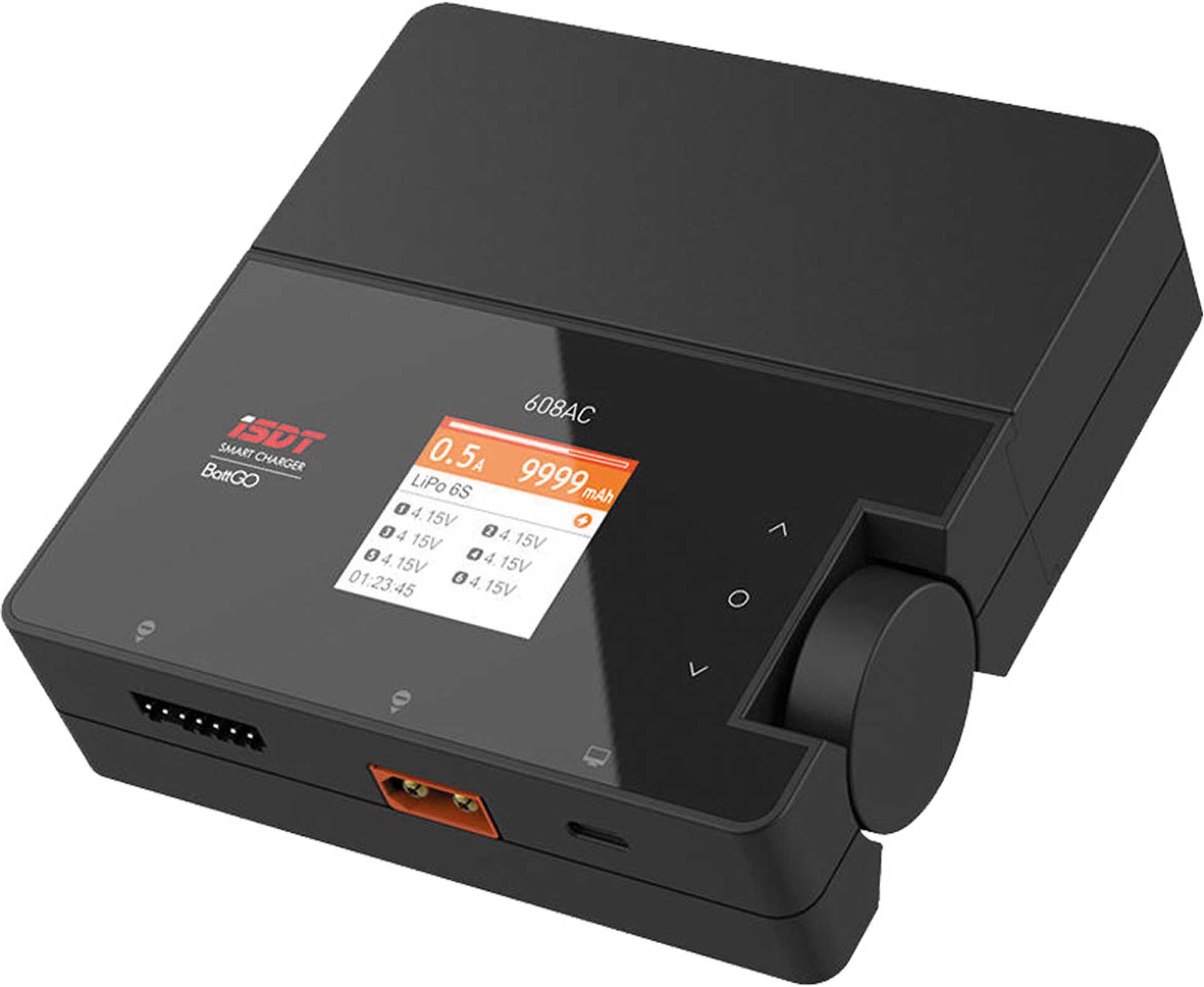 ISDT 608AC SMART CHARGER AC/DC 60/200W BATTGO™ READY -8Q 1-6S Ladegerät 608AC