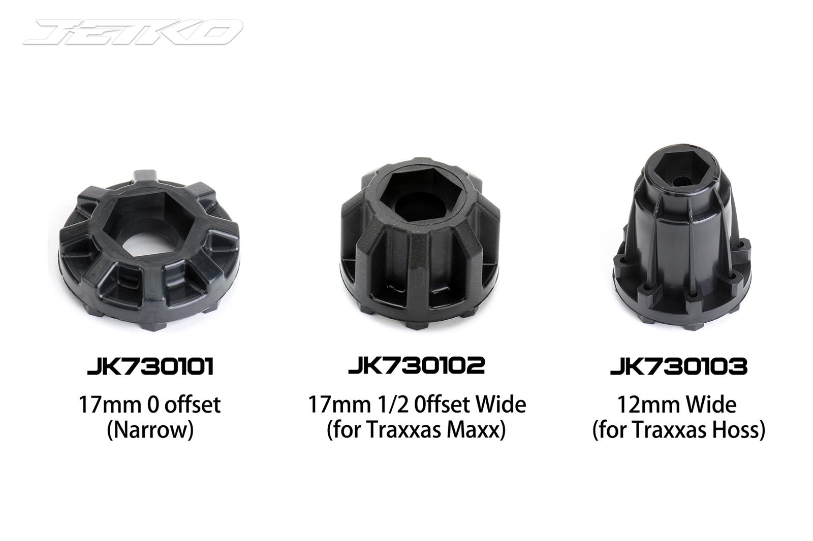 Jetko EX Super Sonic LP Belted 3.8" Black Wheel MAXX 17mm (2) JK1604CB