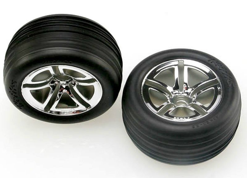 Traxxas TIRES & WHEELS, ASSEMBLED, GLU 5574R