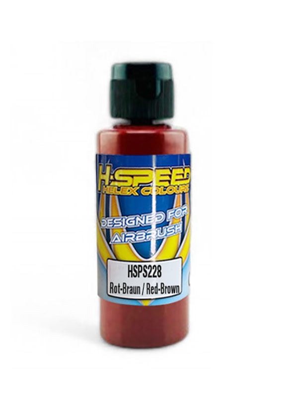 H-SPEED Lexan Airbrush Farbe 60 ml Rot-Braun / Red-Brown HSPS228