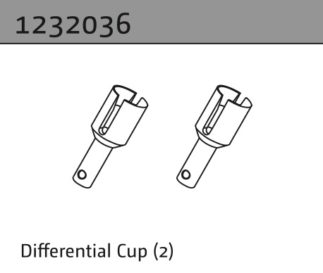 Absima Differentialmitnehmer (2) 1232036