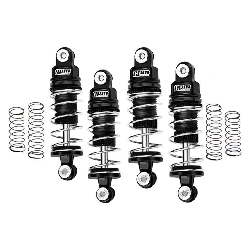 GPM Alu Dämpfer-Set vo 32mm / hi 36mm schwarz LOSI 1/24 Micro-B LMB3236BK