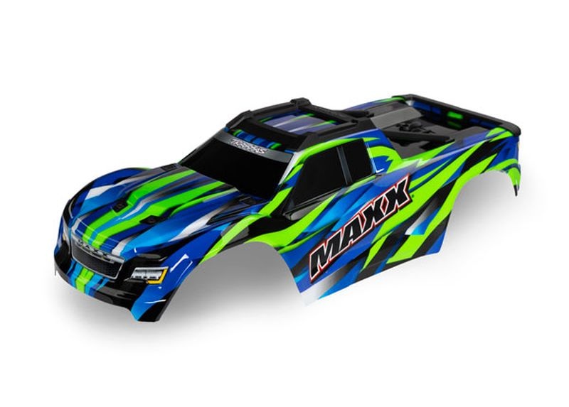 Traxxas Karo Wide-Maxx grün lackiert + Decal Sheet 8918G