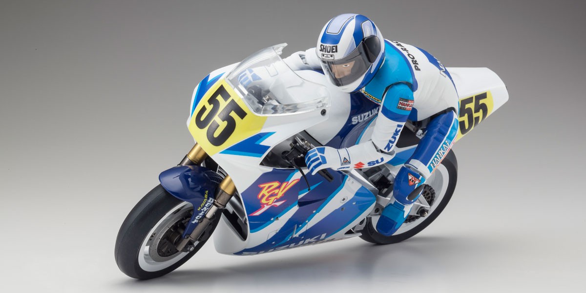 Kyosho Motorrad Hanging on Racer Suzuki RGV 1992 KIT 34931B - Abbildung 1