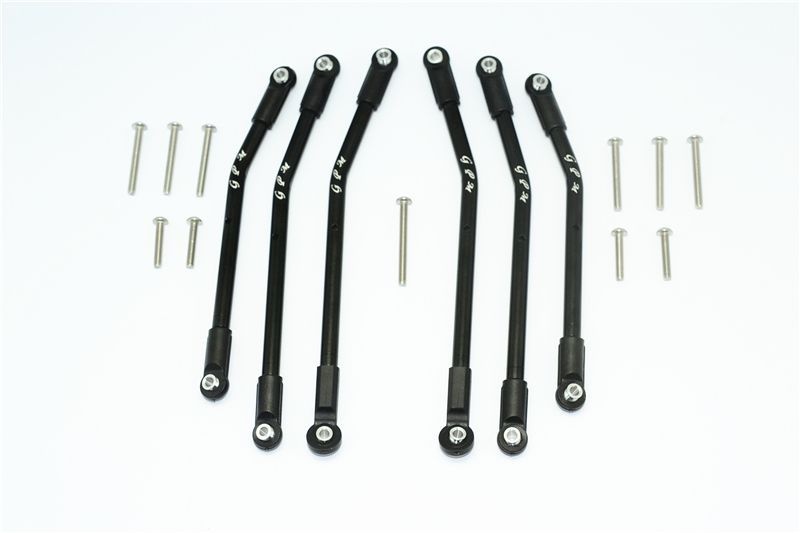 GPM Alu Link Aufhängungsstangen-Set schwarz (6 Stk.) Traxxas Traxxas4