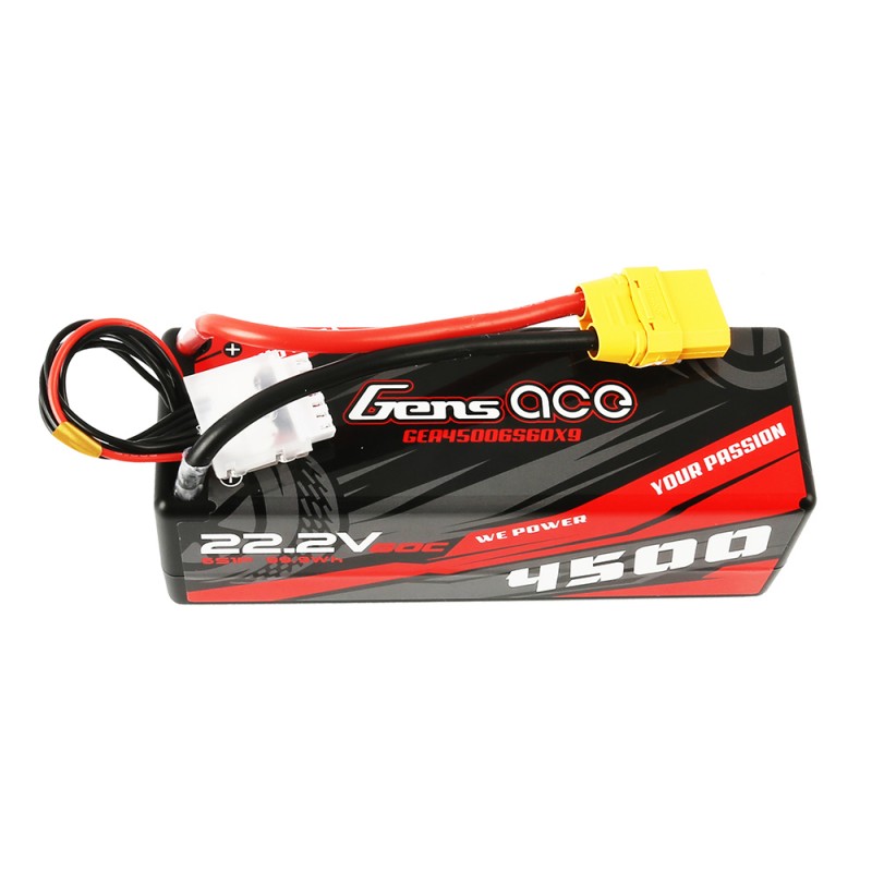 Gens ace Akku LiPo 6S 22.2V-4500-60C (XT90) 138x49x47mm 632g GE3-4500S-6X9 - Abbildung 1