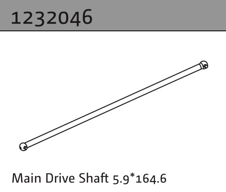 Absima Hauptantriebswelle 5.9*164.6 1232046