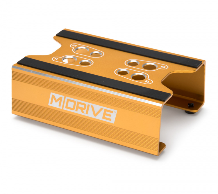 M-DRIVE RC-Car Ständer Aluminium Gold - 165x105x60mm MD92100