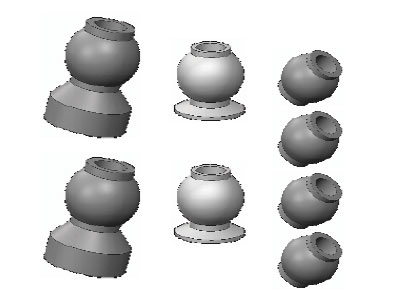 Amewi ET1030 Kugelkopfschrauben 4,8mm AM10T ET1030