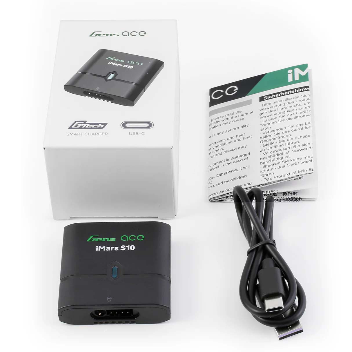 GensAce Charger iMars S10 G-Tech (10W/2-3S) USB-C GEAS10-EB - Abbildung 3