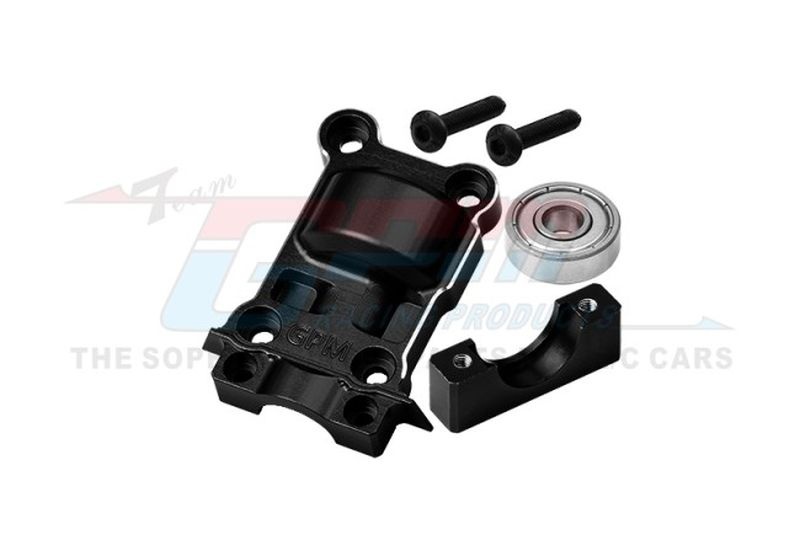 GPM Alu Getriebe-Abdeckung hinten schwarz TRX X-MAXX, XRT XRT038MNBK