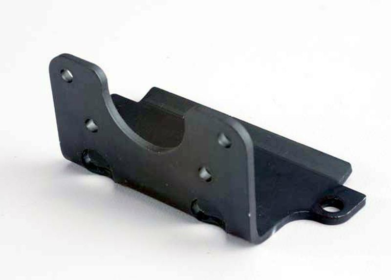 Traxxas GEARBOX MOUNT, BLACK ALUM RAD 2387