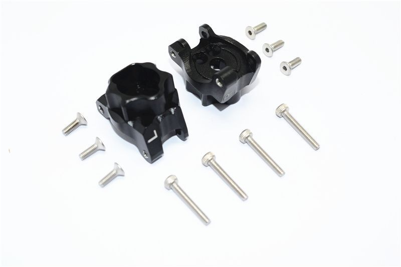 GPM Alu Portalachsengehäuse hinten schwarz Traxxas Traxxas4 & 6