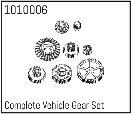 Hobby Plus Complete Vehicle Gear Set 240018