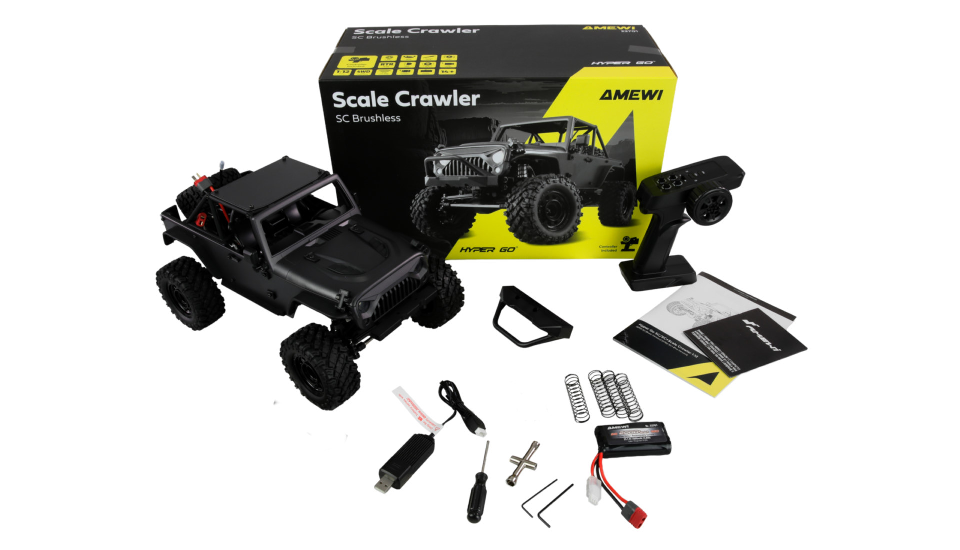 MJX Hyper GO 1/12 SC Scale Crawler Brushless 1:12 RTR Anthrazit 22701 - Abbildung 10
