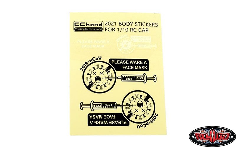 RC4WD COVID Decal Sheet for MST 4WD Off-Road Car Kit W/ J4 Jimny B VVV-C1209