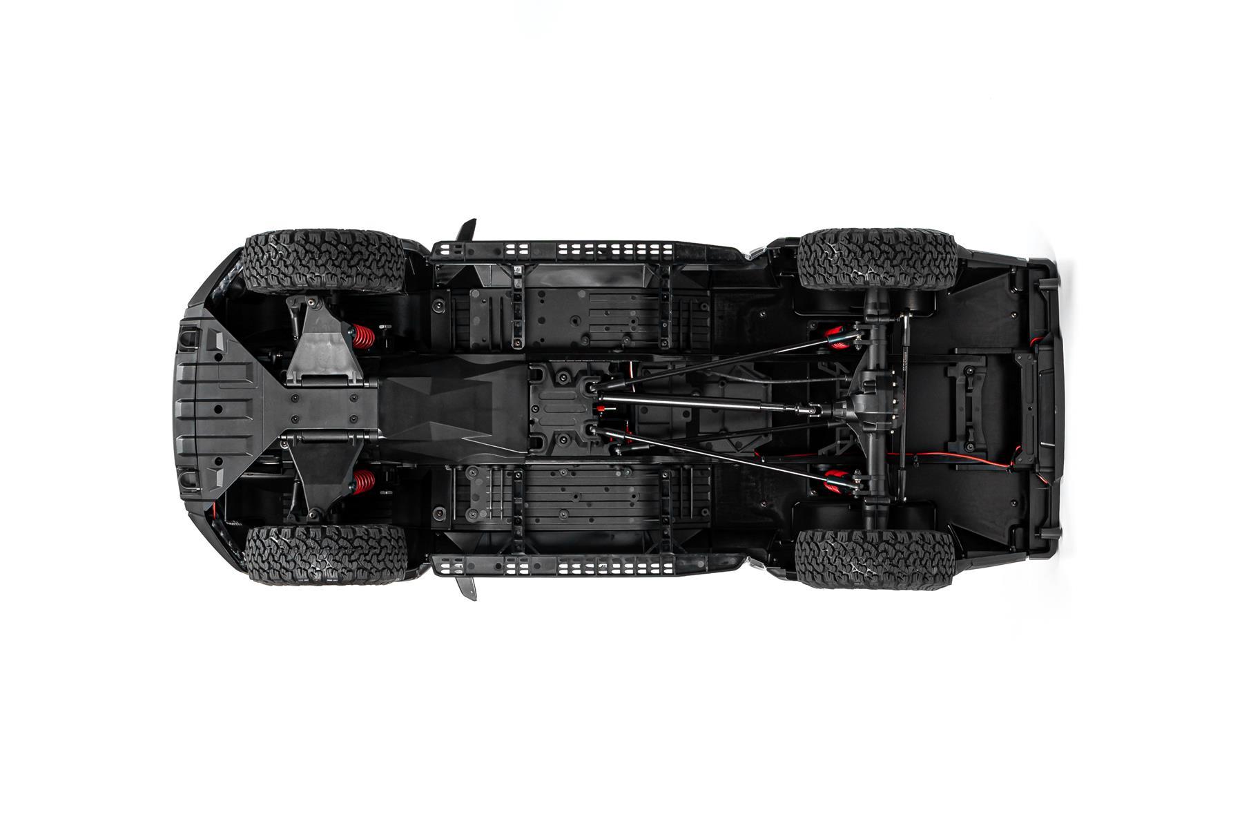 King Motor Ford 1/8 F-150 Raptor Crawler RTR mit DDF-350 Sender (Schwarz) TRF150B