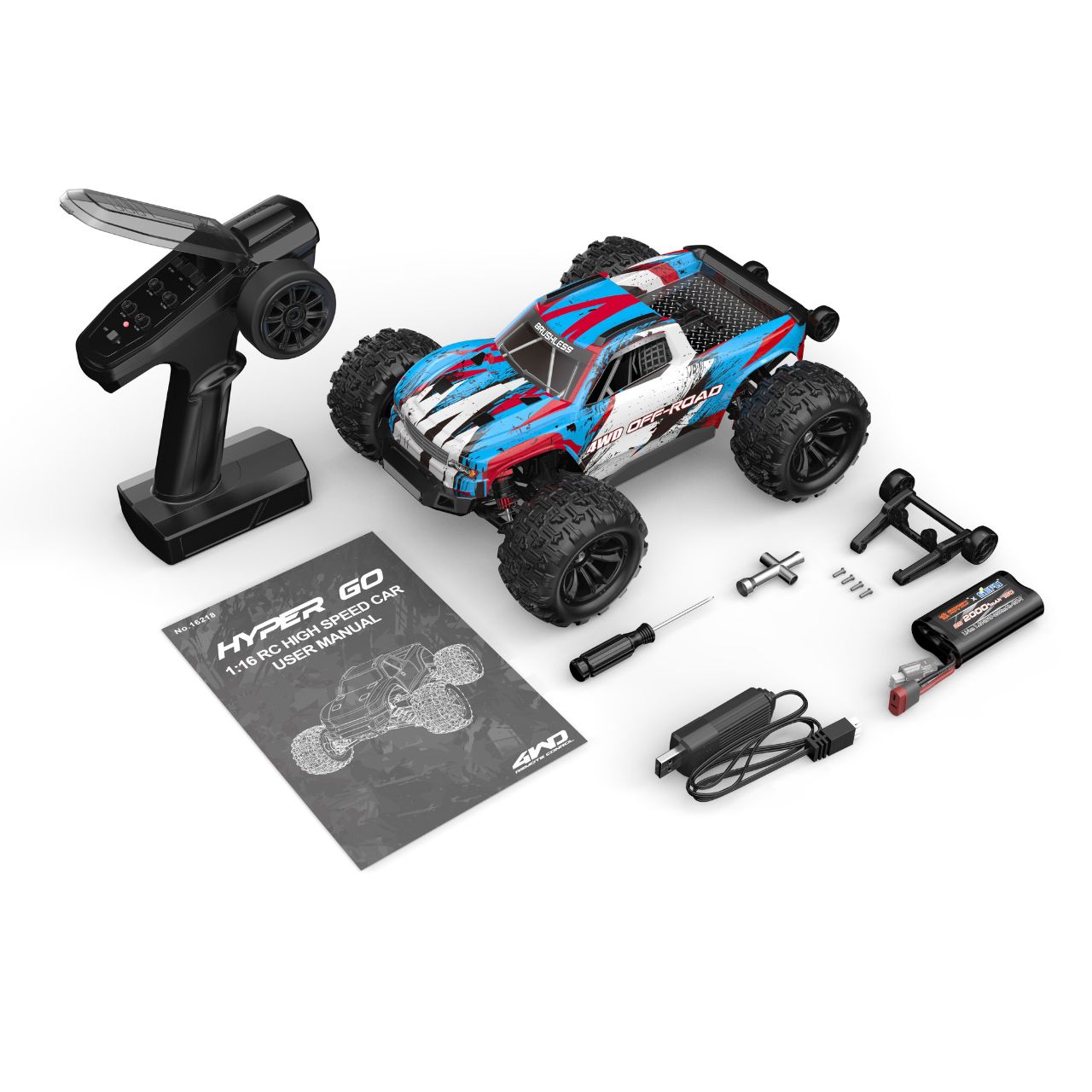 MJX Hyper GO 1/16 Brushless Monster Truck 4WD RTR 16218 - Abbildung 5