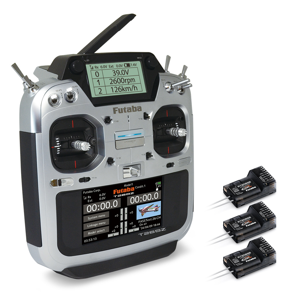 Futaba T26SZ Fernsteuerung FASSTest26, 3/R7208SB, 2S LiPo FP05003240-3