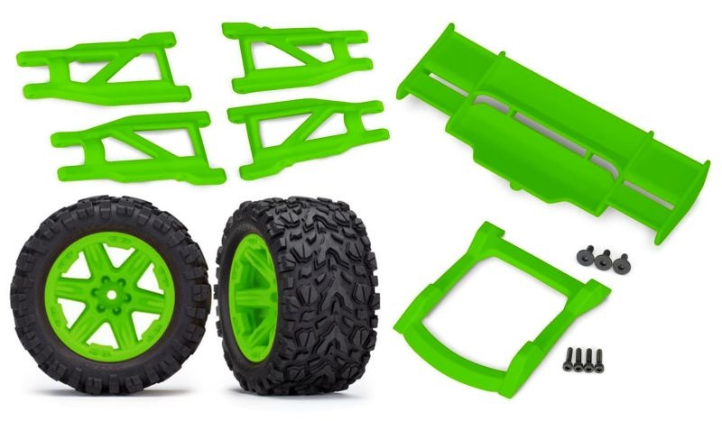 Traxxas 67-UPG-SET-G TRX Rustler 4x4 Upgrade Set grün