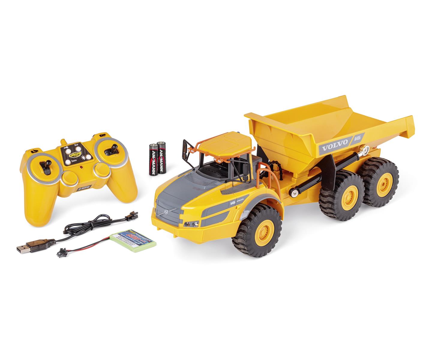 Carson 07669 1:20 Muldenkipper Volvo A40G 100% RTR 500907669 - Abbildung 1