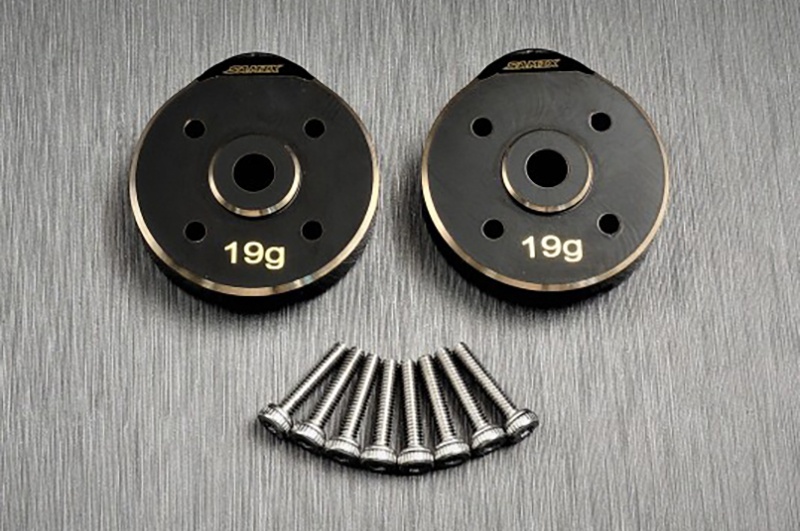 SAMIX Portal-Cover Messing 19g (1) für FMS FCX24 FCX24-4012A