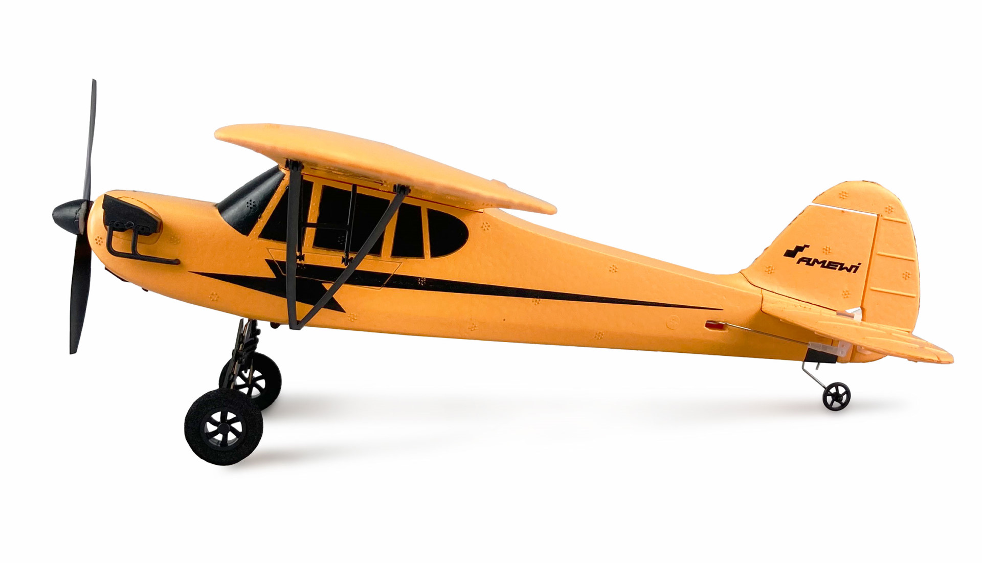 Amewi Piper J-3 Cup mit Gyro 3-Kanal BNF gelb 24142 - Abbildung 2