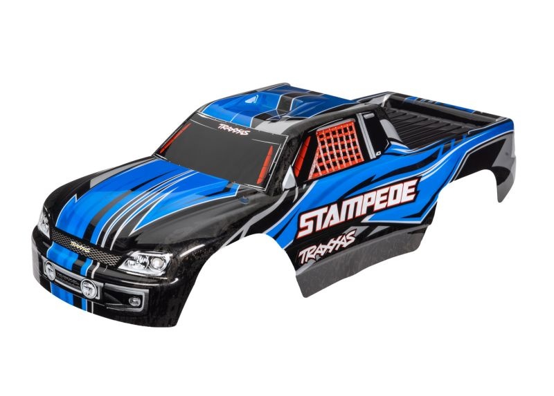 Traxxas Karo Stampede (passt auch Stampede VXL) blau, kpl. lackiert 3651X