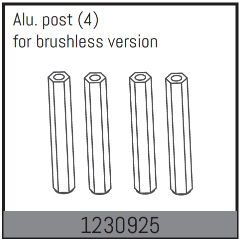 Absima Aluminiumpfosten (4 St.) 1230925