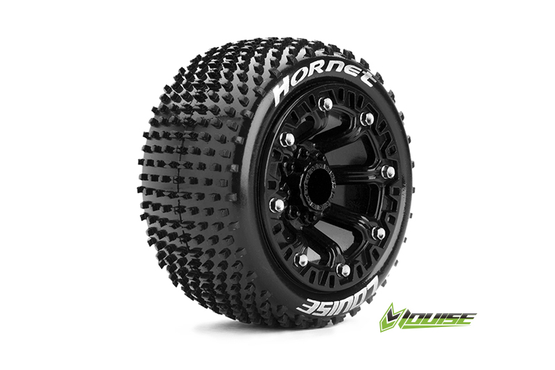 Louise ST-HORNET 2.2 soft Reifen auf Felge schwarz (2) TRX 1:16 v/h & Buggy 1:10 hi L-T3172SB