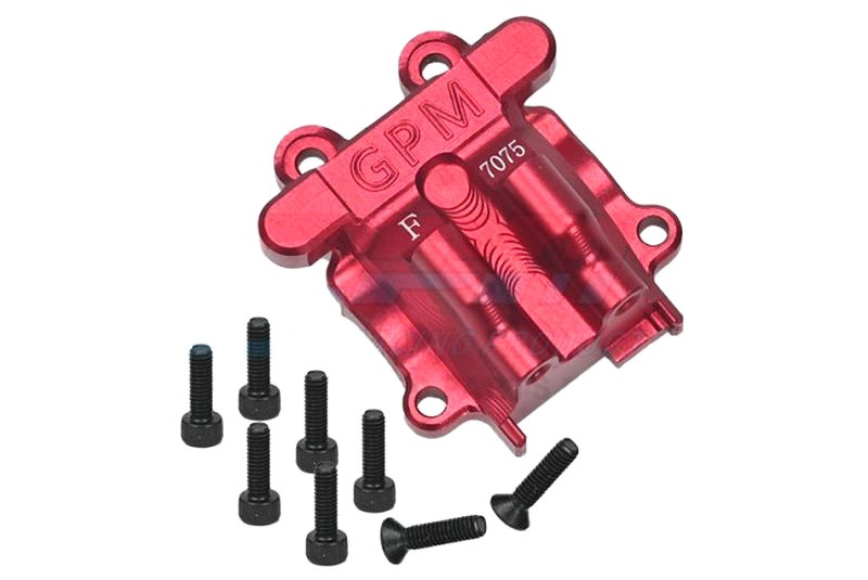 GPM Differentialabdeckung 7075-T6 Aluminium vorne rot für ARRMA 1/18 Granite 4WD MGG012R