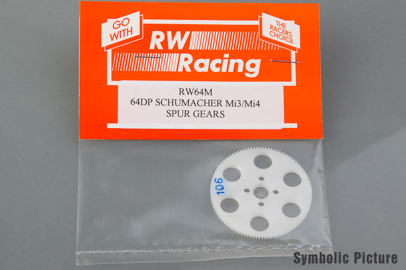 RW64M114 Hauptzahnrad 64dp 114Z für Schumacher Mi3/4 - Abbildung 2