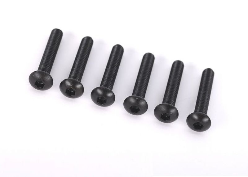 Traxxas Rundkopf-Schrauben 4X24mm Innensechskant (6)  2455