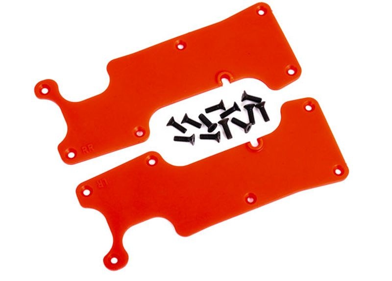 Traxxas Querlenker-Abdeckung rot hinten l/r + Schrauben 9634R