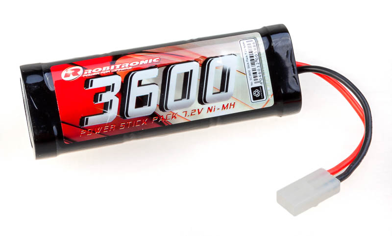 Robitronic SC3600 NiMH Akku 3600mAh 7,2V Stick Pack Tamiya Stecker - Abbildung 1