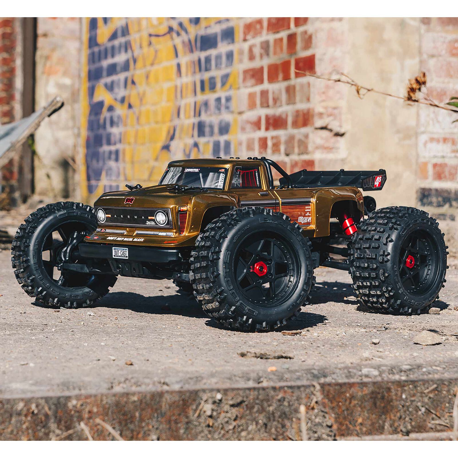 ARRMA 1/10 OUTCAST 4X4 4S V2 BLX Stunt Truck RTR, Bronze ARA4410V2T1