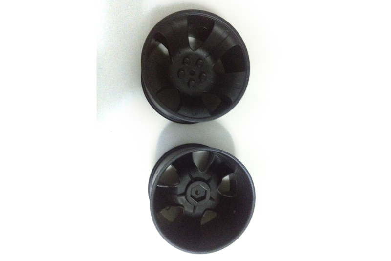 LRP S10 Twister MT Speichen Felge schwarz (2 Stk.)