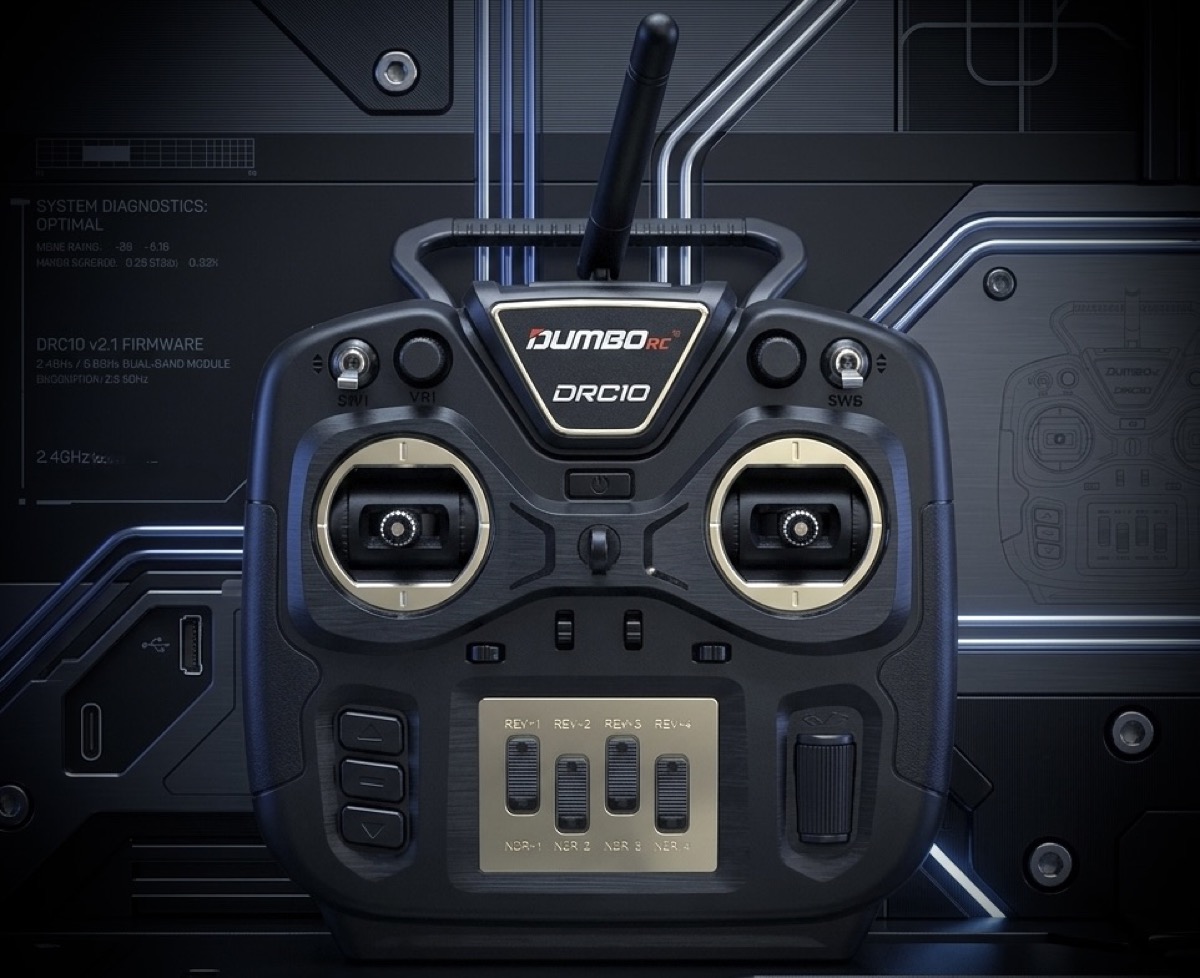 DumboRC 10-Kanal Stickfernsteuerung DRC10 incl. Empfänger 2.4GHz - Abbildung 4