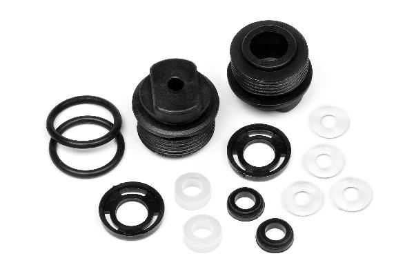 HPI Untere Dämpferkappe Set (montiert/2St) 85233