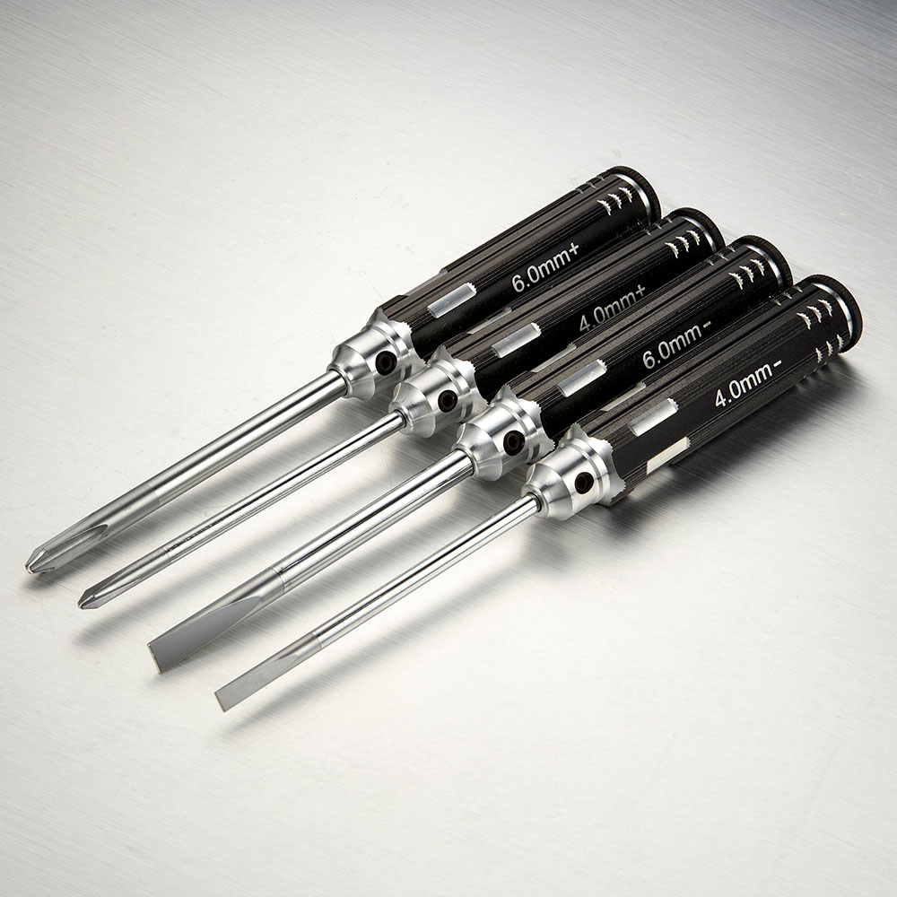 TT1604-05BK Schraubendreher Set Schlitz Kreuz PH 4mm / 6mm (2+2)